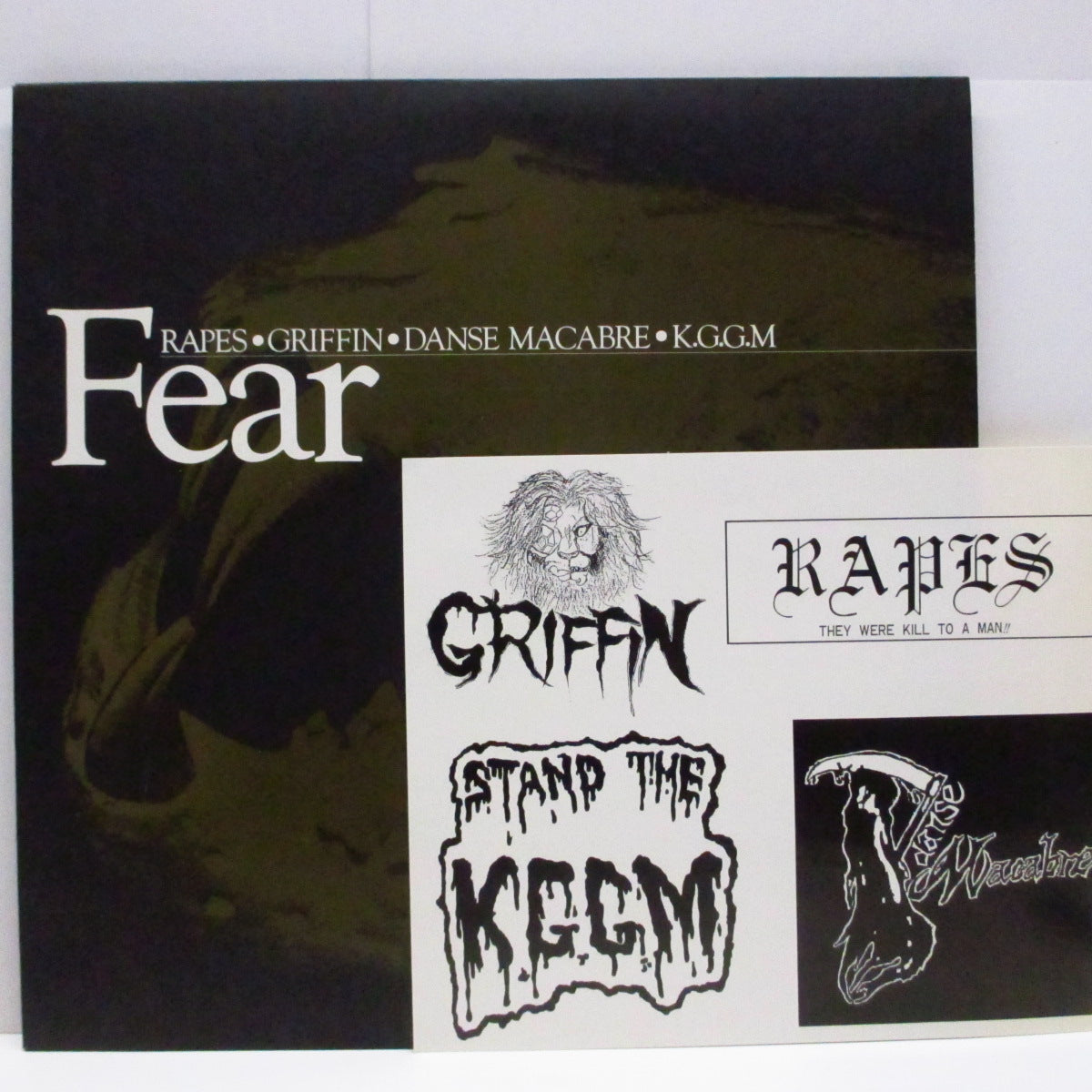 V.A. ('89年大阪ハードコア・コンピ!) - Fear (Japan '89 オリジナル LP+インサート、ポスター、ステッカー)