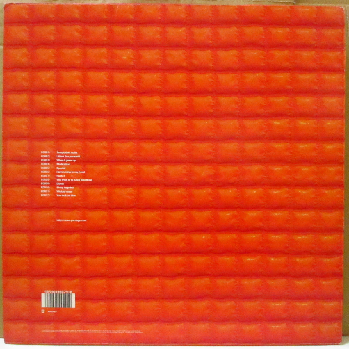 GARBAGE (ガービッジ) - Version 2.0 (UK オリジナル LP+固紙インナー) '98年2ndアルバム