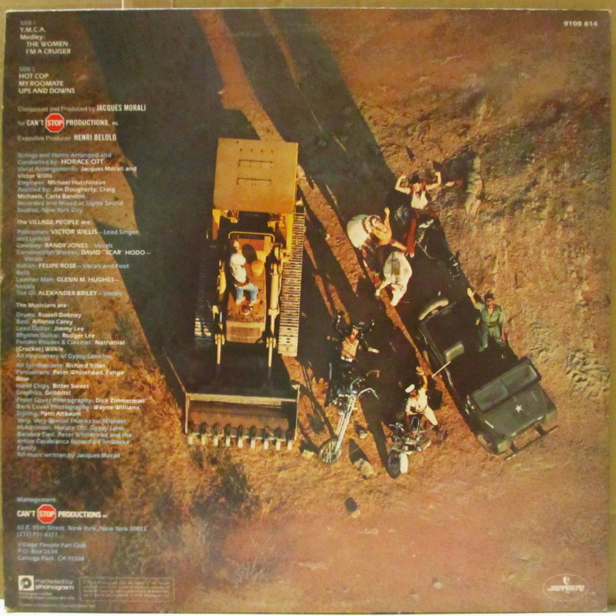 VILLAGE PEOPLE (ヴィレッジ・ピープル) - Cruisin' (UK '78 オリジナル・ステレオ LP)大ヒット「Y.M.C.A.」他、3rdアルバム!