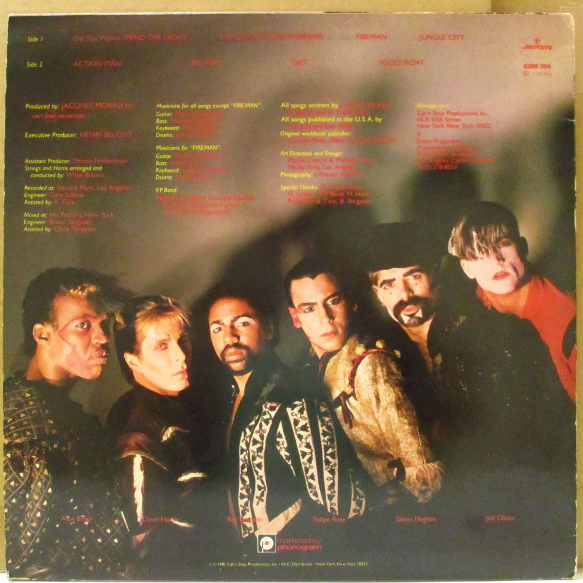 VILLAGE PEOPLE (ヴィレッジ・ピープル) - Renaissance (UK '81 オリジナル・ステレオ LP)ニュー・ウェーブ路線も取り入れた'81年7thアルバム。