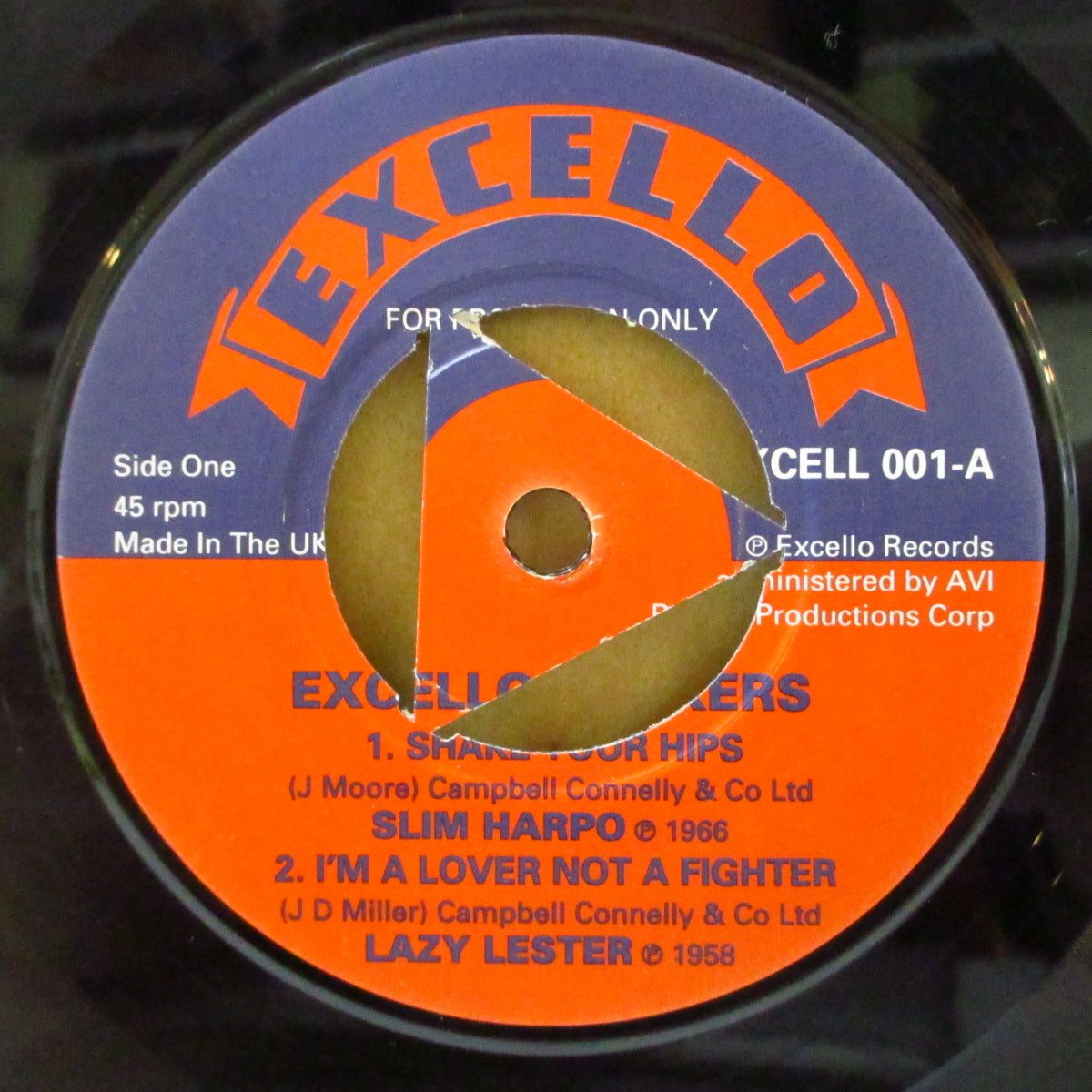 V.A. (エクセロ社ブルースロッカー・コンピ) - Excello Rockers (UK '94 プロモオンリー4曲入りジャケ付き7インチEP)