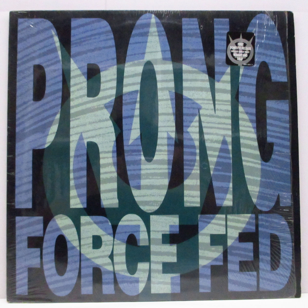 PRONG (プロング) - Force Fed (US '89 オリジナル LP+インナー/ステッカー付きジャケ)セカンド!