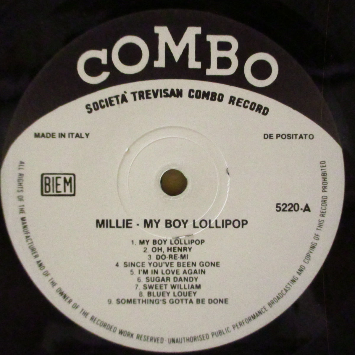 MILLIE (SMALL) (ミリー(スモール)) - My Boy Lollipop (Italy '90s 限定再発「黒&白ラベ」 LP) '94年コンピレーション