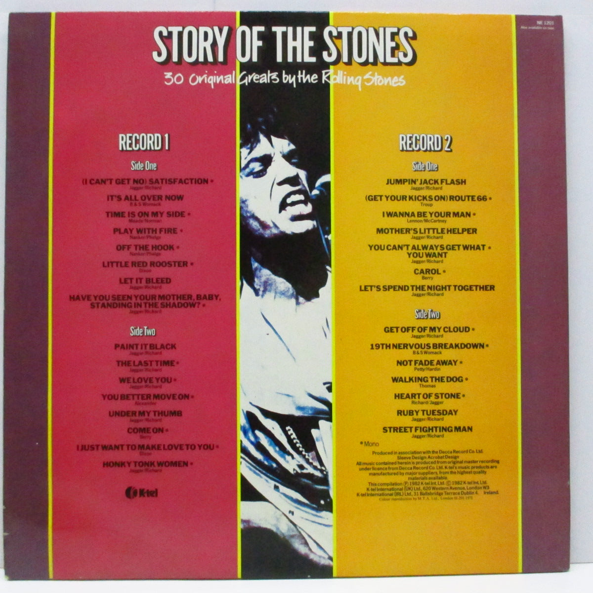 ROLLING STONES (ローリング・ストーンズ) - Story Of The Stone (UK オリジナル 2xLP/光沢見開きジャケ) '82年K-tel社からの2枚組コンピレーション!