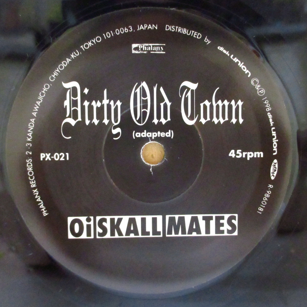 Oi-SKALL MATES / SIDEBURNS, THE (オイスカル・メイツ / ザ・サイドバーンズ) - Dirty Old Town / Mission Impossible (Japan '98 オリジナル・スプリット 7インチ/光沢固紙ジャケ)