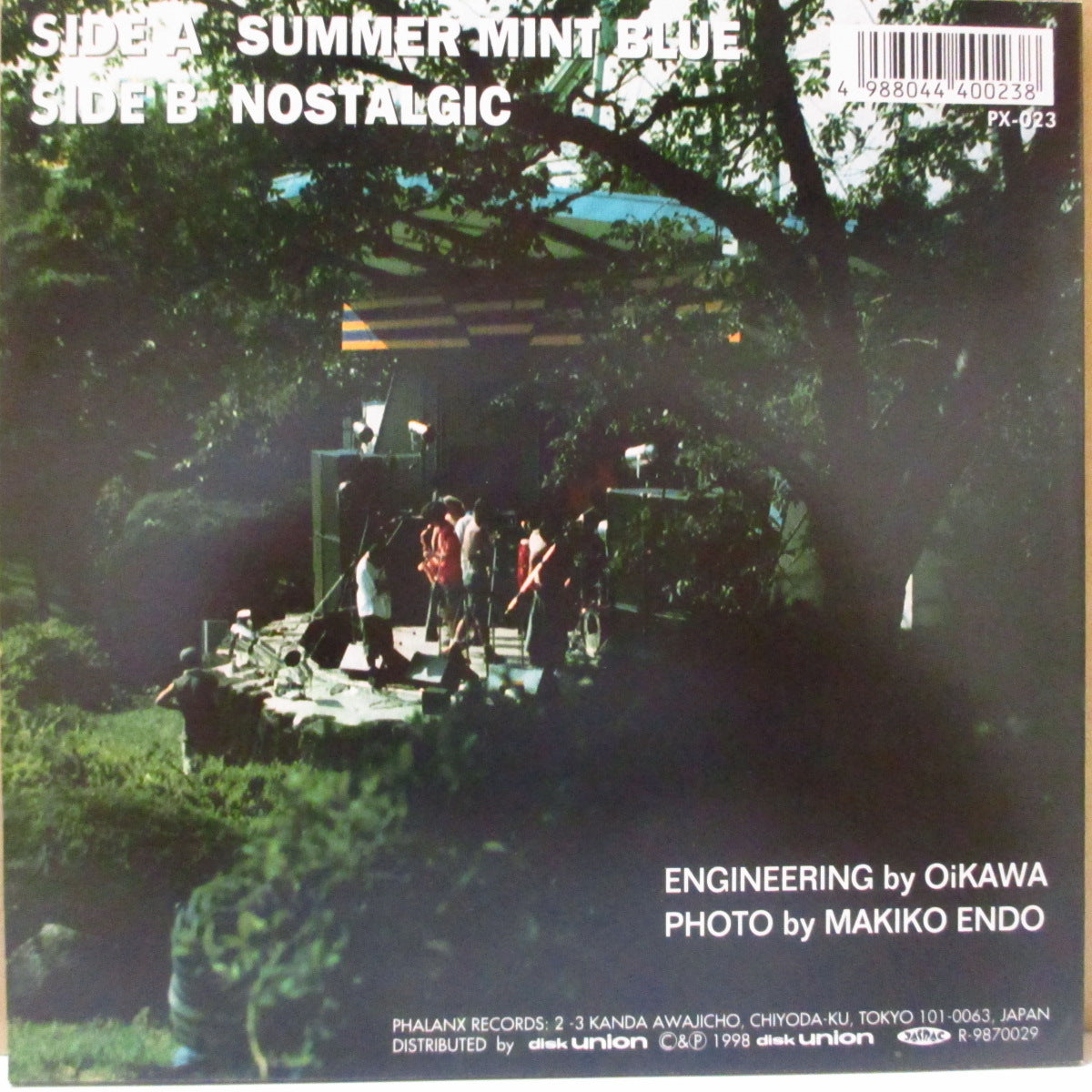 Oi-SKALL MATES (オイスカル・メイツ) - Summer Mint Blue E.P. (Japan '98 オリジナル 7インチ/光沢固紙ジャケ)