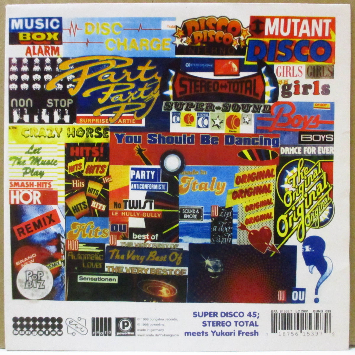 STEREO TOTAL / YUKARI FRESH (ステレオ・トータル / ユカリ・フレッシュ) - Super Disco 45 (German オリジナル 7インチ+光沢ソフト紙ジャケ)