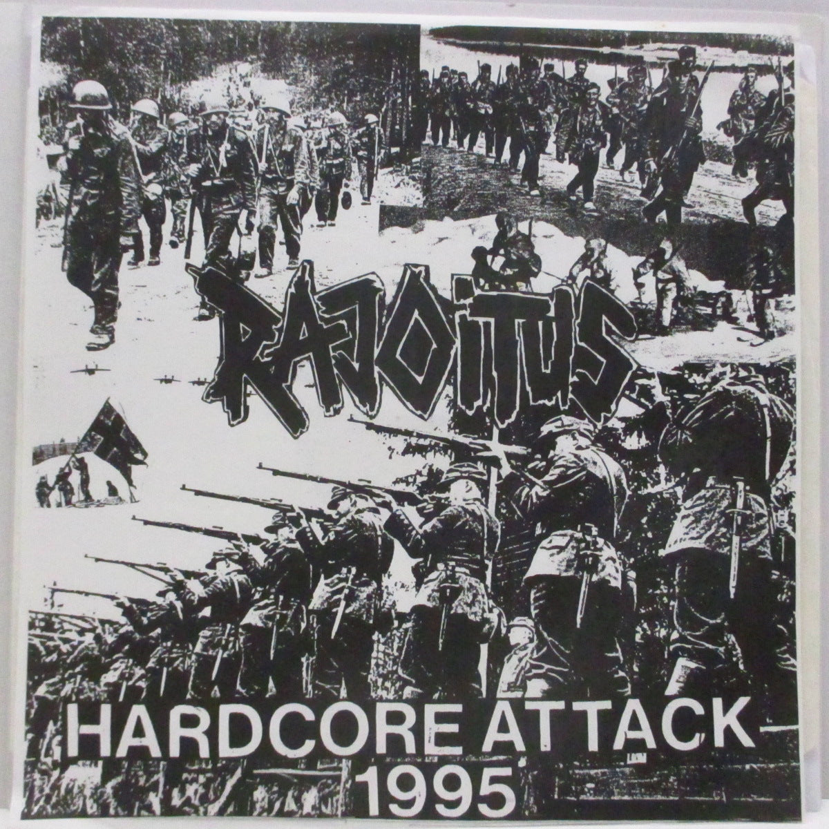 RAJOITUS (ラヨイトゥス) - Hardcore Attack 1995 (Sweden オリジナル「白無地ラベ」ブラックヴァイナル 12曲入り12") '95年ファースト!