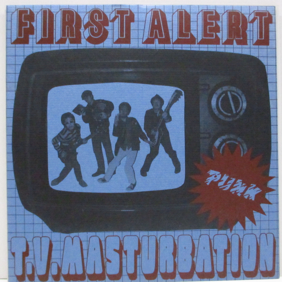 FIRST ALERT (ファースト・アラート) - T.V. Masturbation (Japan '97 オリジナル3曲入り 7"/テクスチャー紙ジャケ) ファースト!