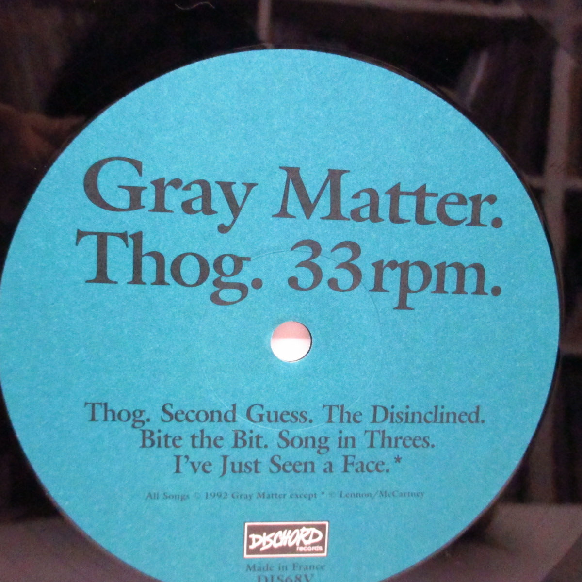 GRAY MATTER (グレイ・マター) - Thog (US '92 オリジナル LP+インナー) '92年サード!