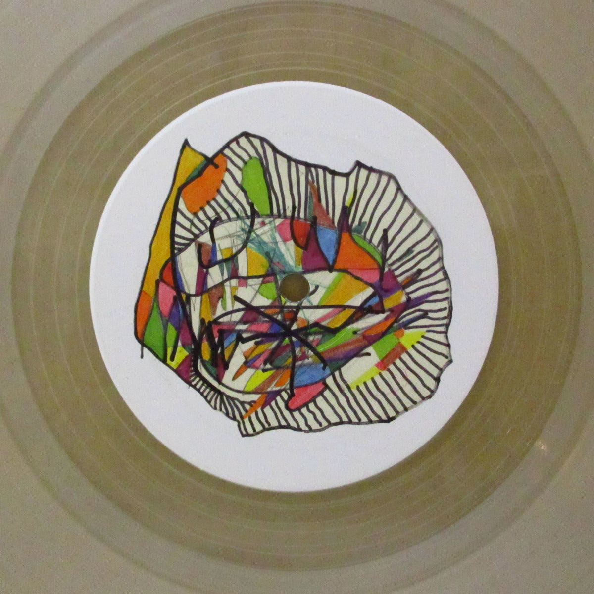 NURSE WITH WOUND (ナース・ウィズ・ウーンド) - Man With The Woman Face (UK 限定3曲入り「クリアヴァイナル」 12インチ+インサート, レアステッカー付きPVC) '02年EP