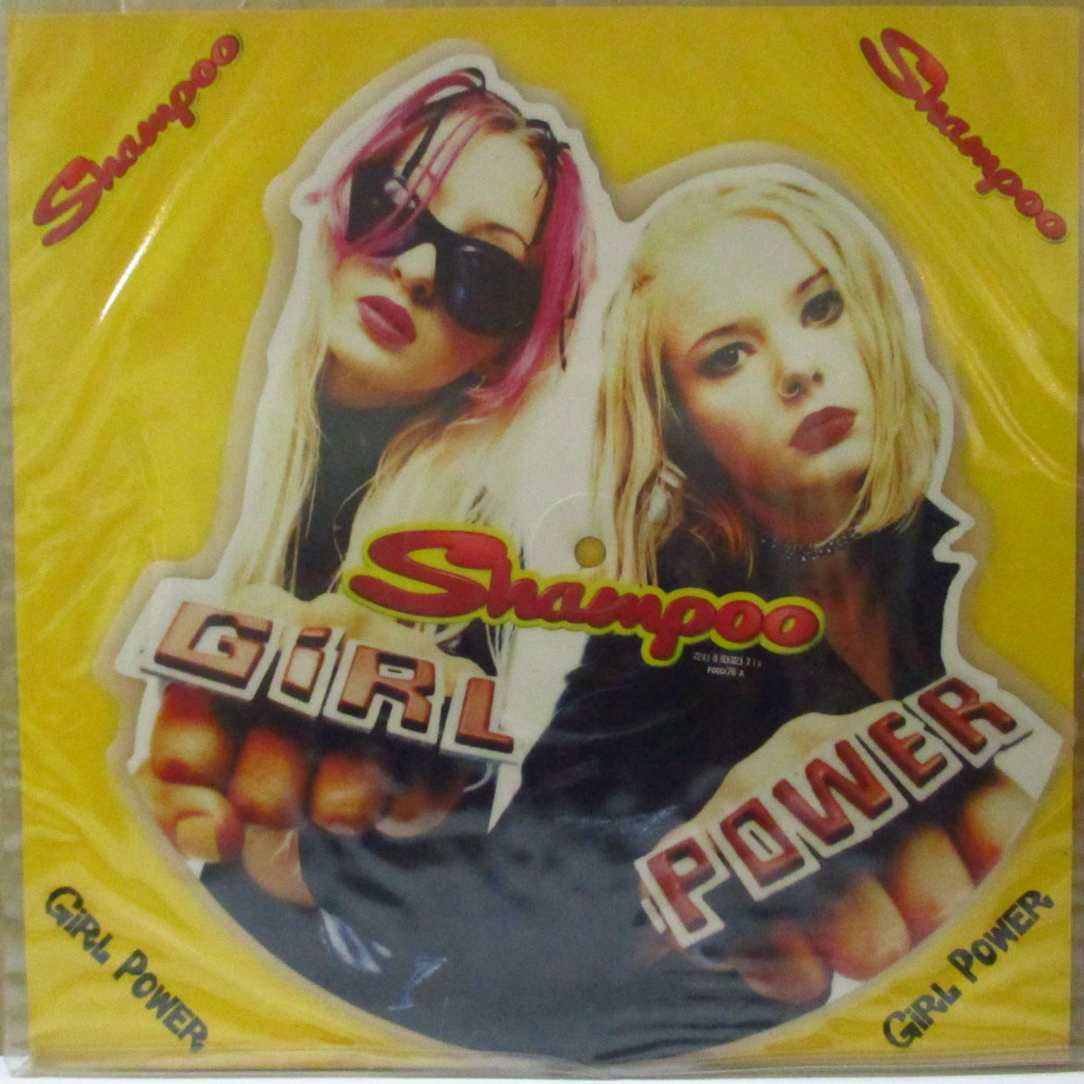 SHAMPOO (シャンプー) - Girl Power / Cars (UK 限定「シェイプト・ピクチャー」 7インチ+固紙インサート, PVC) '96年シングル