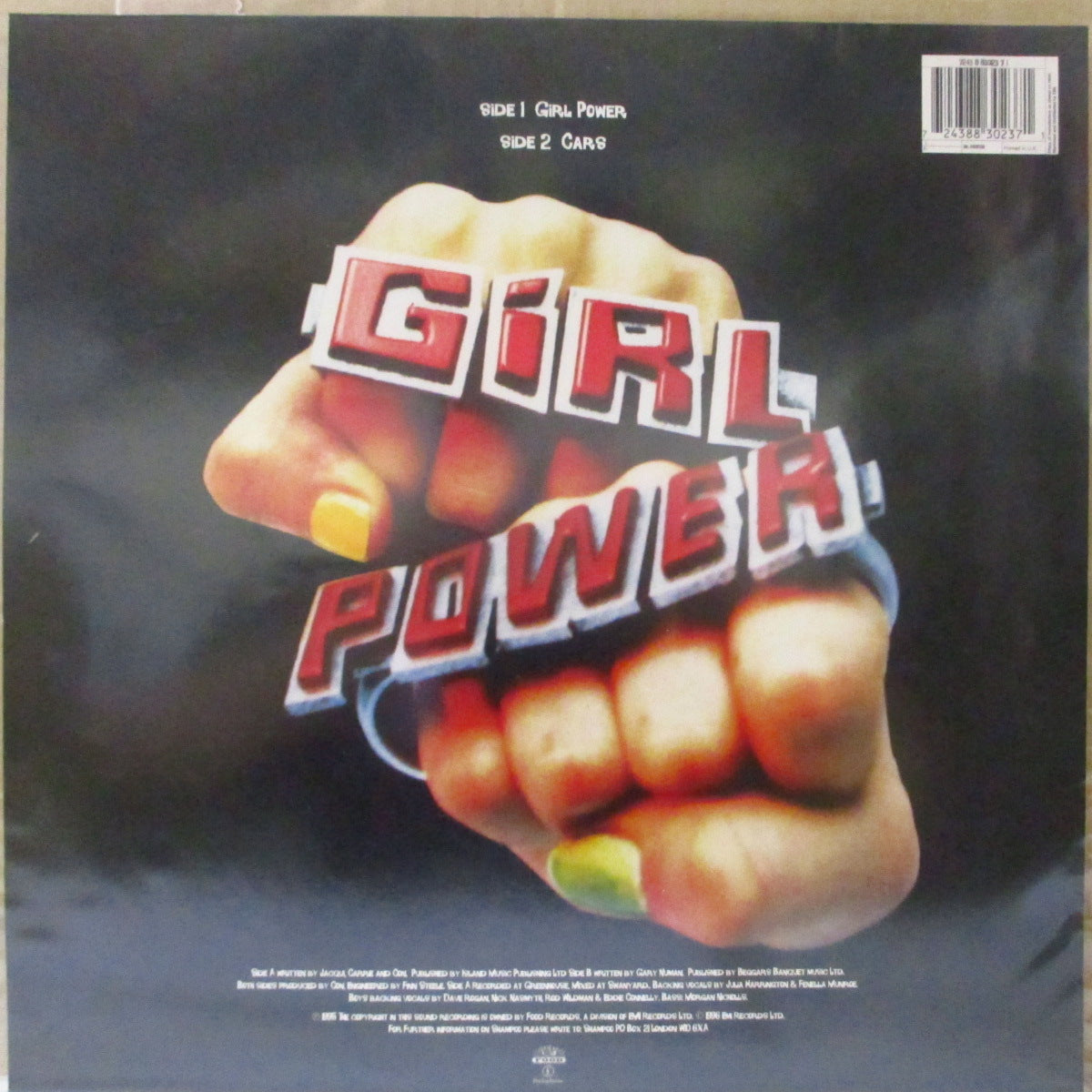 SHAMPOO (シャンプー) - Girl Power / Cars (UK 限定「シェイプト・ピクチャー」 7インチ+固紙インサート, PVC) '96年シングル