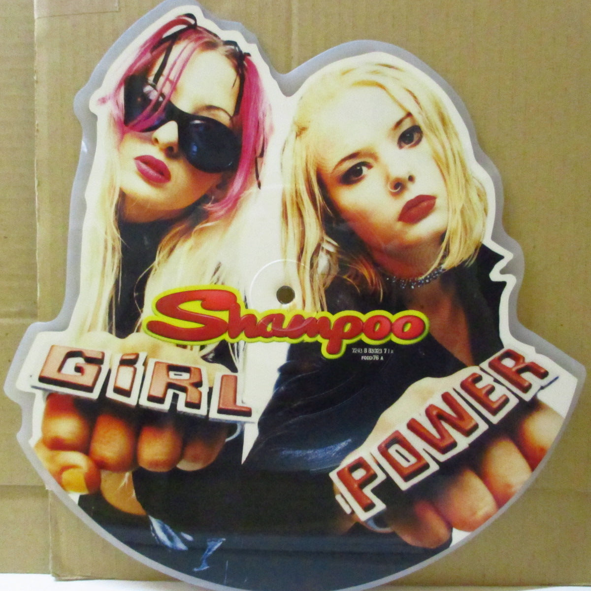 SHAMPOO (シャンプー) - Girl Power / Cars (UK 限定「シェイプト・ピクチャー」 7インチ+固紙インサート, PVC) '96年シングル