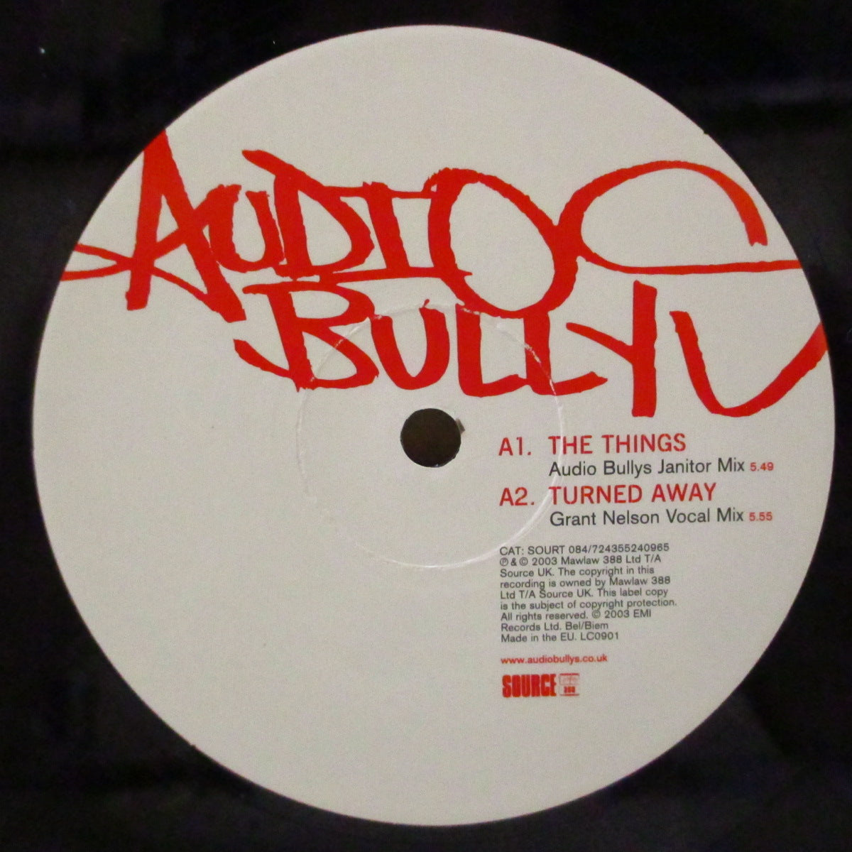 AUDIO BULLYS (オーディオ・ブリーズ) - The Things (UK '03 オリジナル33回転3曲入り 12インチ)