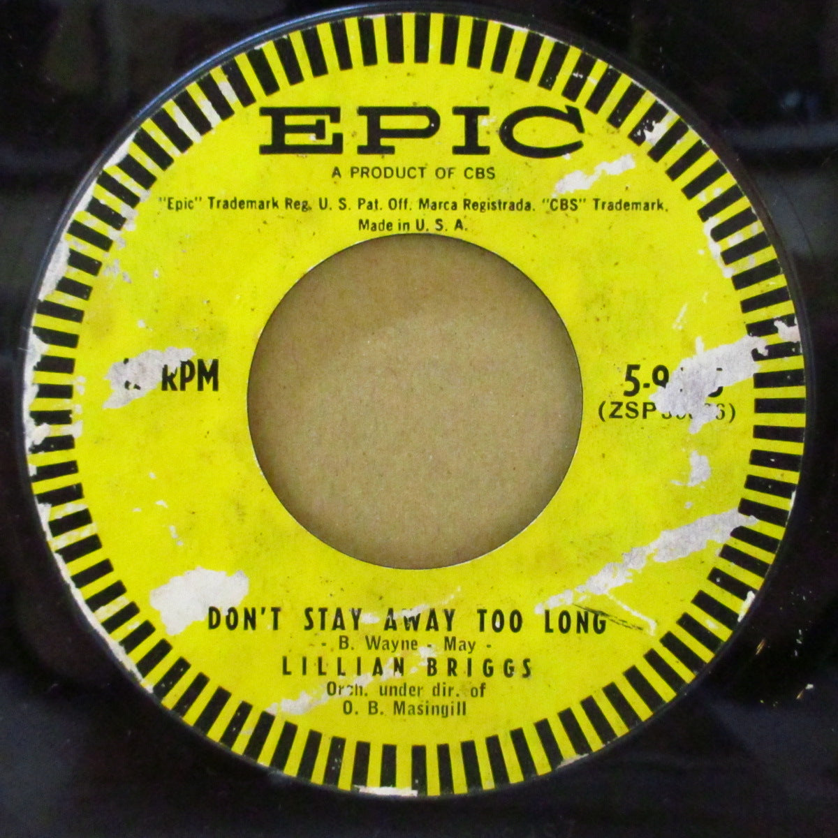 LILLIAN BRIGGS (リリアン・ブリッグス) - I Want You To Be My Baby (US オリジナル 7インチ) スウィング・ジャイバー!