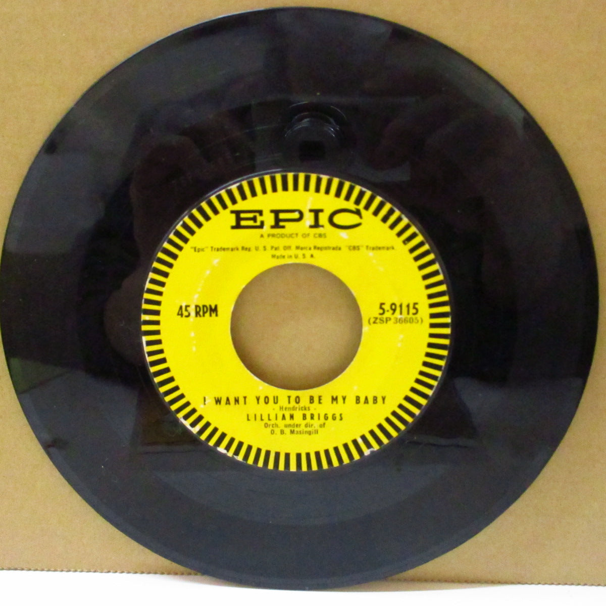 LILLIAN BRIGGS (リリアン・ブリッグス) - I Want You To Be My Baby (US オリジナル 7インチ) スウィング・ジャイバー!