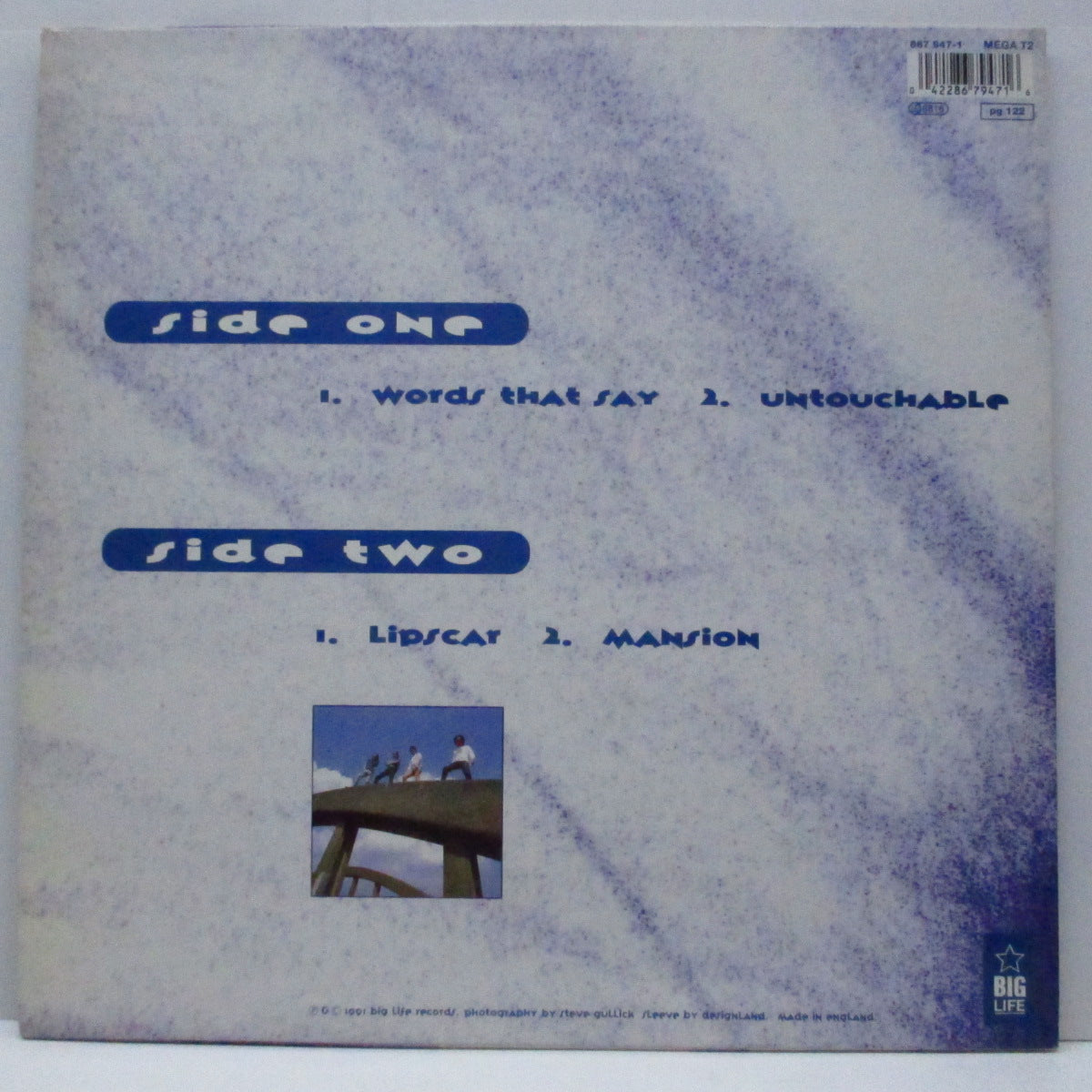 MEGA CITY FOUR (メガ・シティー・フォー) - Words That Say +3 (UK オリジナル12"+インサート) '91年アルバム未収録 EP !