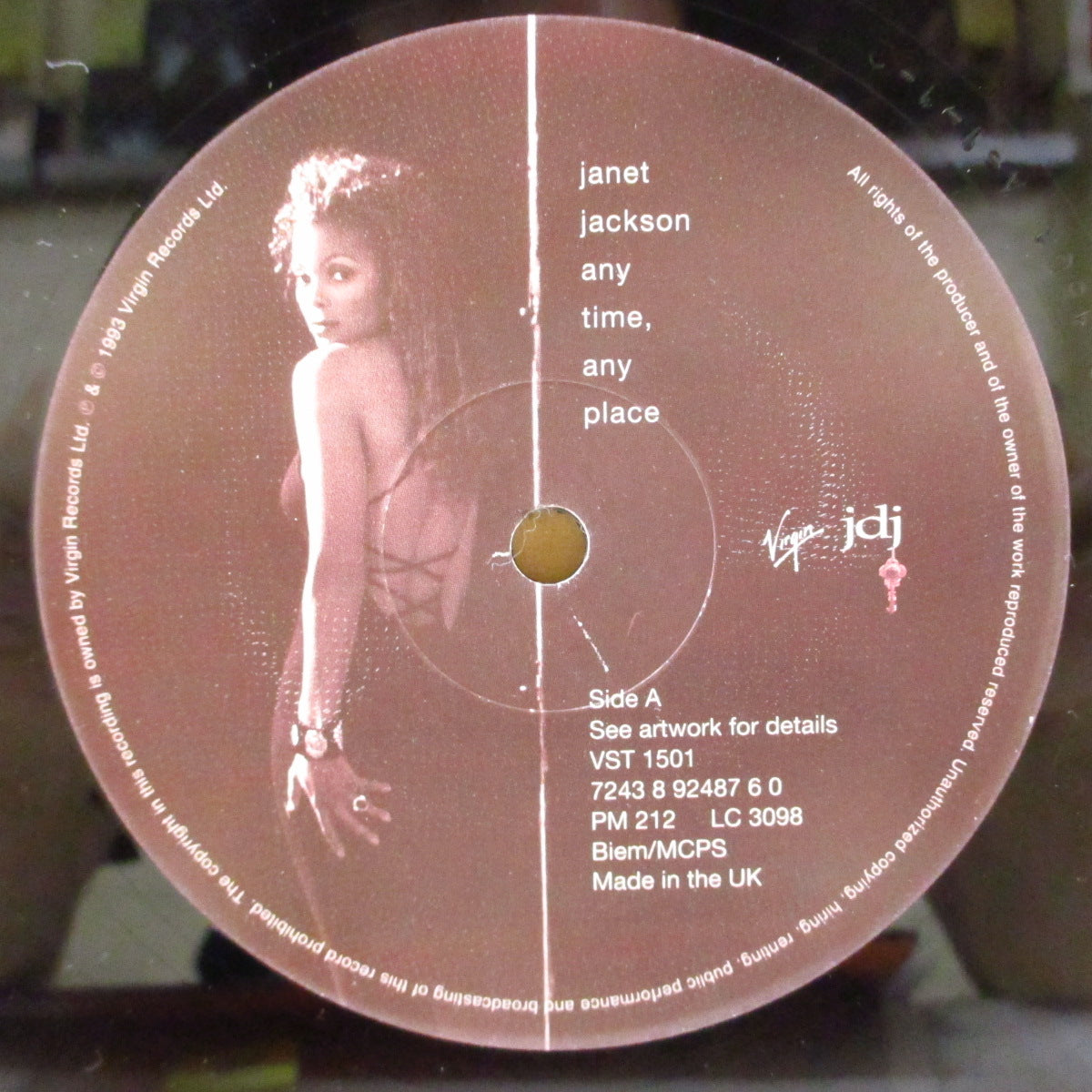 JANET JACKSON (ジャネット・ジャクソン) - Any Time, Any Place (UK '94 オリジナル3曲入り 12インチ)