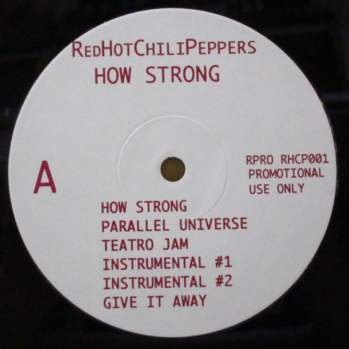 RED HOT CHILI PEPPERS (レッド・ホット・チリ・ペッパーズ) - How Strong (Japan 限定プロモ LP/光沢プレーンダイカットスリーブ) レアトラックコンピ