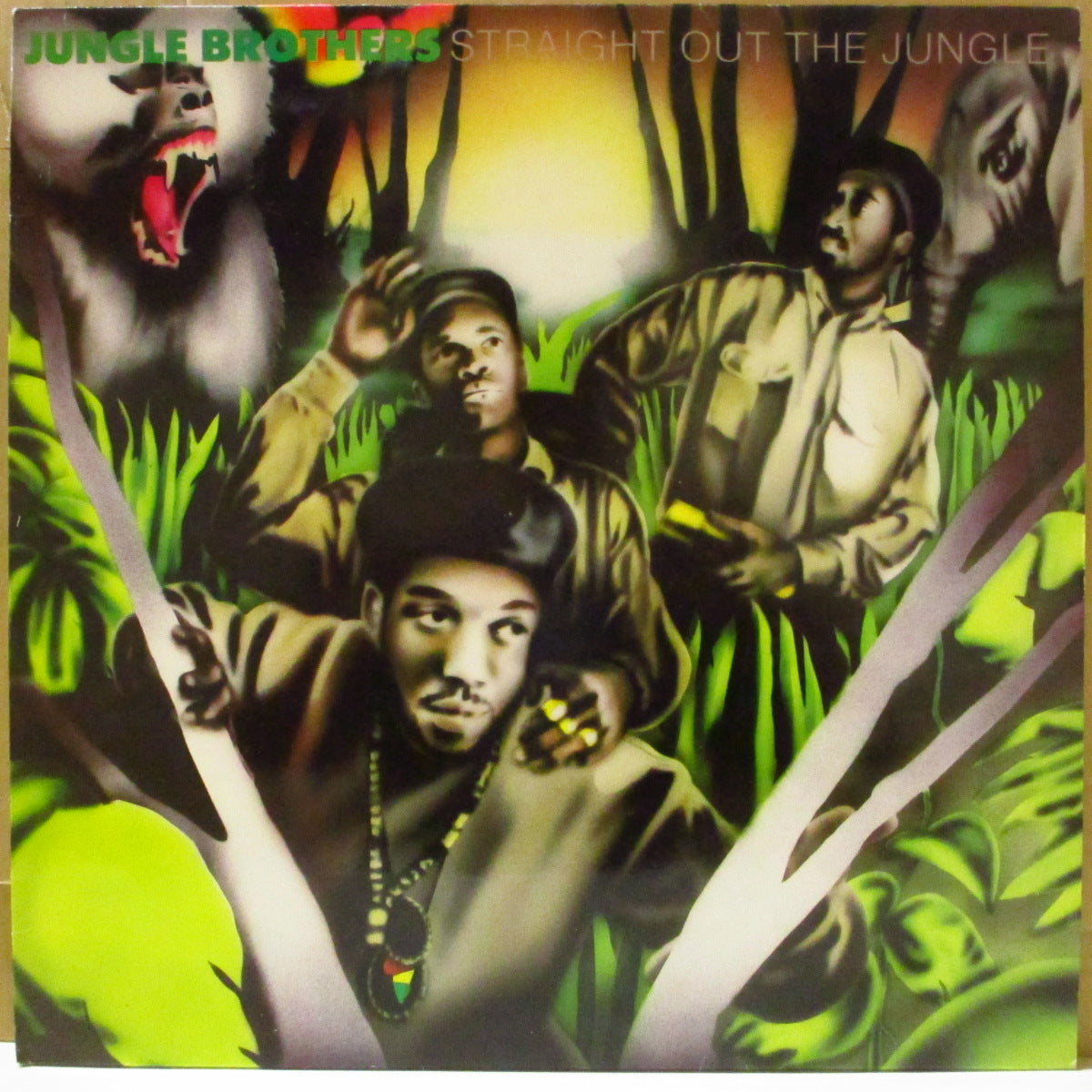 JUNGLE BROTHERS (ジャングル・ブラザーズ) - Straight Out The Jungle (German '88 オリジナル「黄ラベ」 LP) 1stアルバム