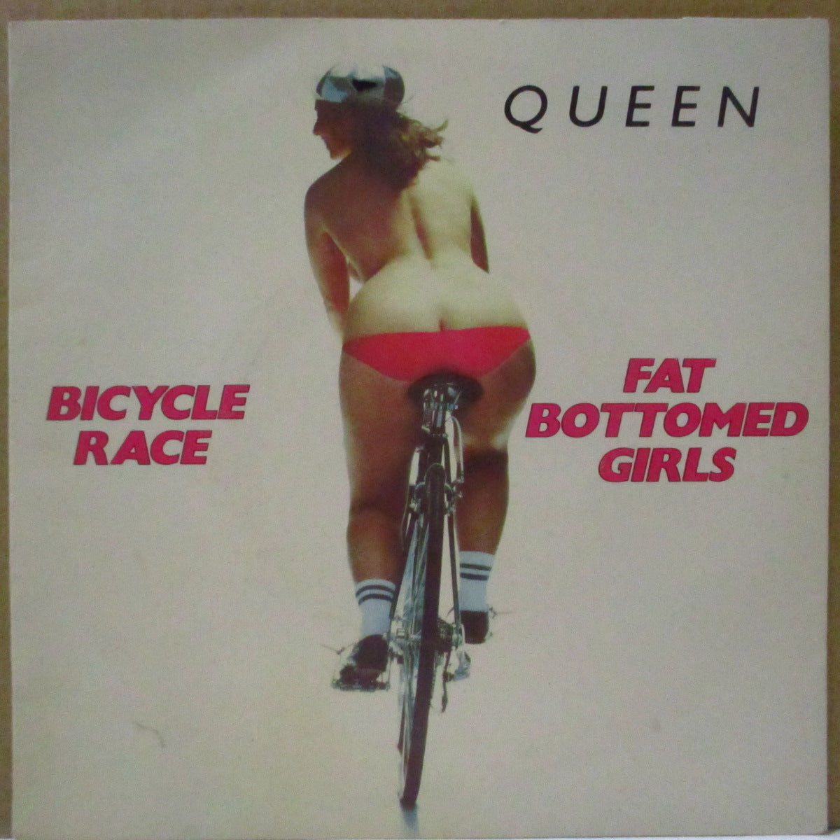 QUEEN (クイーン) - Bicycle Race (UK '78 オリジナル「ラウンドセンター」7インチ+光沢固紙ジャケ)