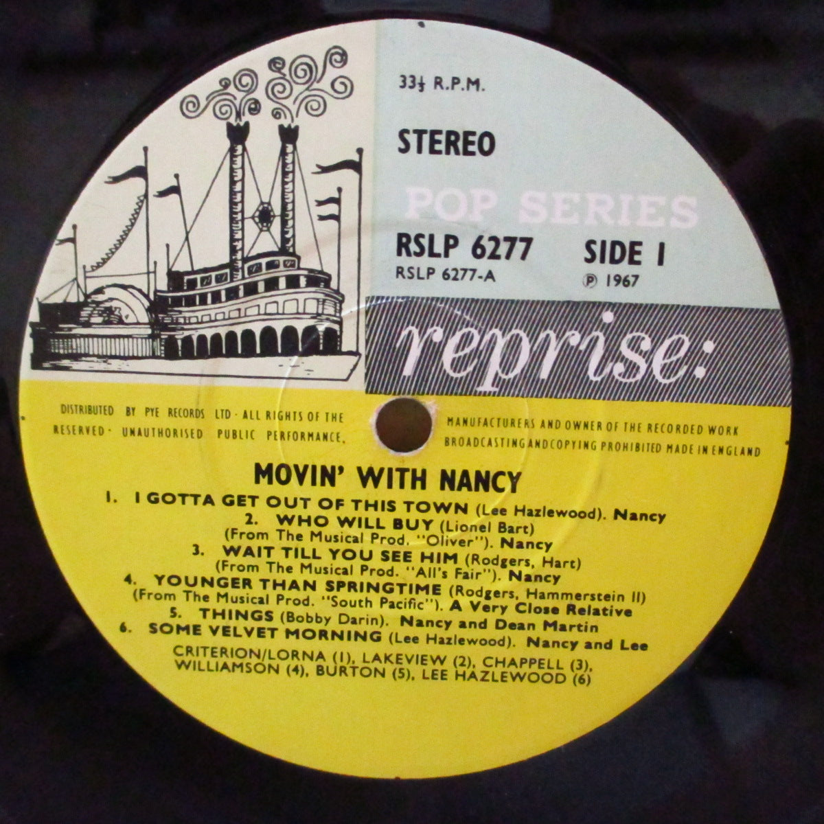 NANCY SINATRA (ナンシー・シナトラ) - Movin' With Nancy (UK '67 オリジナル・ステレオ LP/表面コーティング折り返しジャケ) 近年稀な美品!