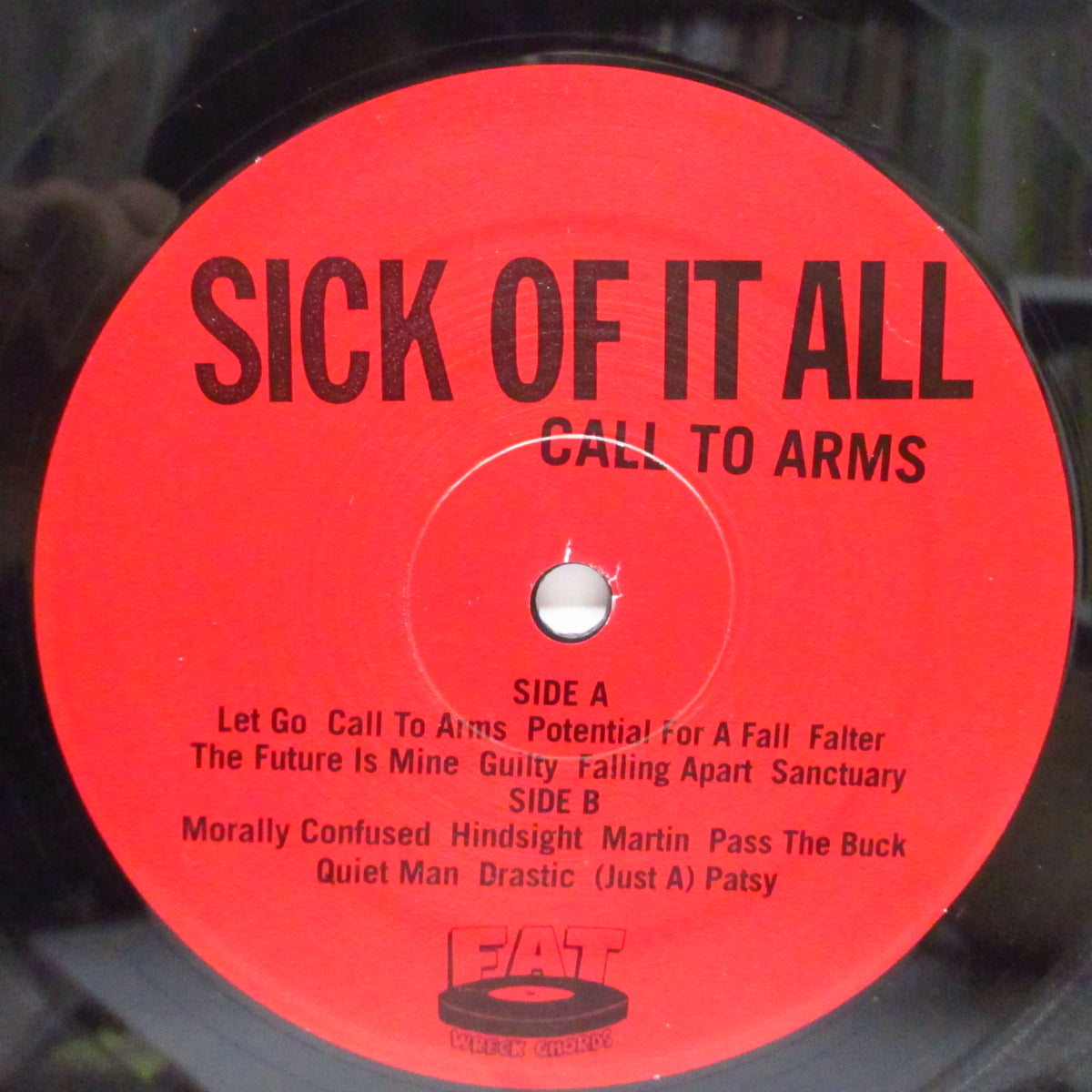 SICK OF IT ALL (シック・オブ・イット・オール) - Call To Arms (US '99 オリジナル「黒盤」LP+インサート)'99年5th アルバム!