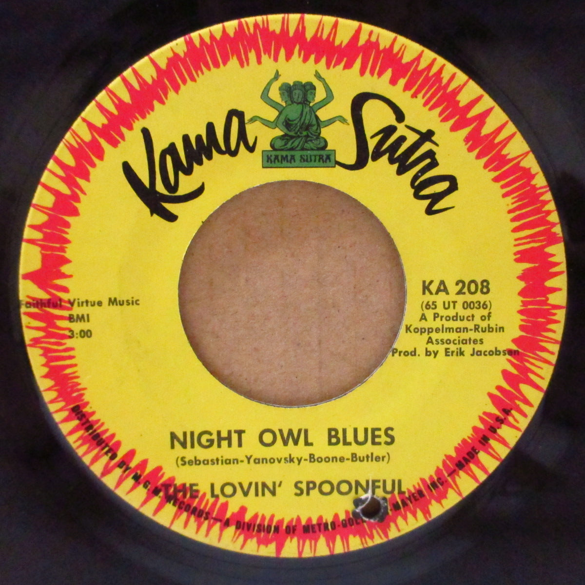 LOVIN' SPOONFUL (ラヴィン・スプーンフル) - Daydream / Night Owl Blues (US '66 オリジナル7インチ)全米2位のスロウ・フォーキー・ジャグ・ポップ名曲