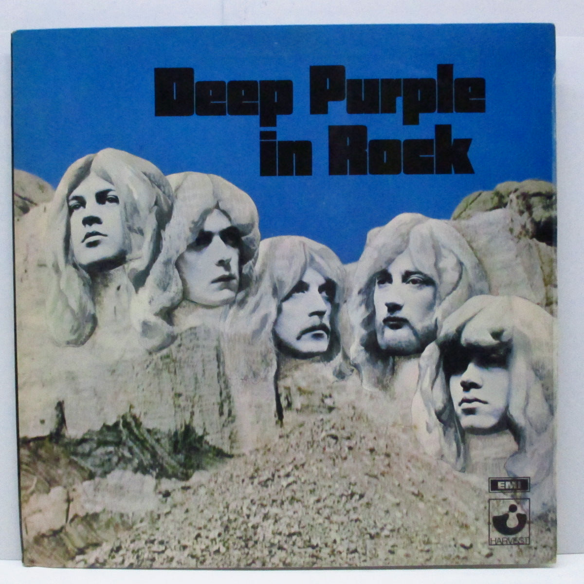 DEEP PURPLE (ディープ・パープル) - Deep Purple In Rock (UK 初回オリジナル「EMIロゴ無、グラモフォンリム緑ラベ」LP/表面コーティング見開ジャケ「A2/B1」)