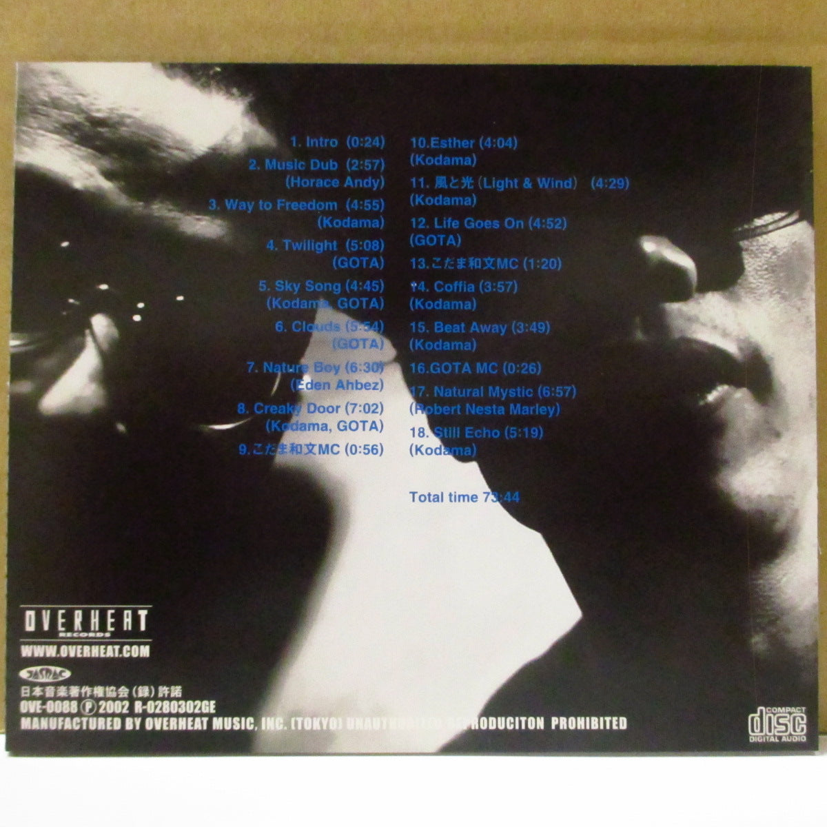KODAMA & GOTA (コダマ・アンド・ゴータ) - Live - 12.21.96 (Japan '02 オリジナル CD+帯) '96年録音ライブアルバム