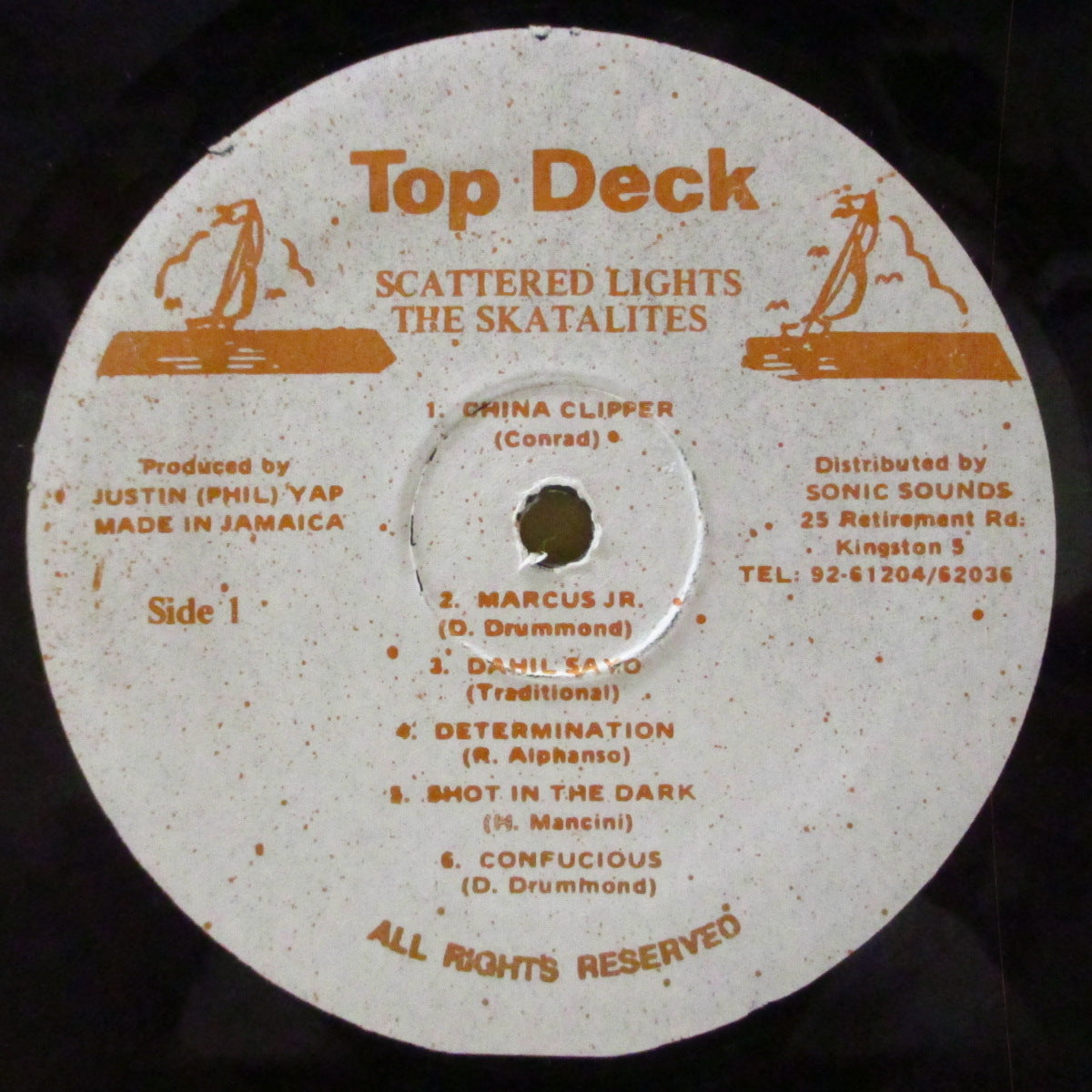 SKATALITES, THE (ザ・スカタライツ) - Scattered Lights (Jamaica 再発「赤文字白ラベ」 LP) Top Dec期コンピレーション