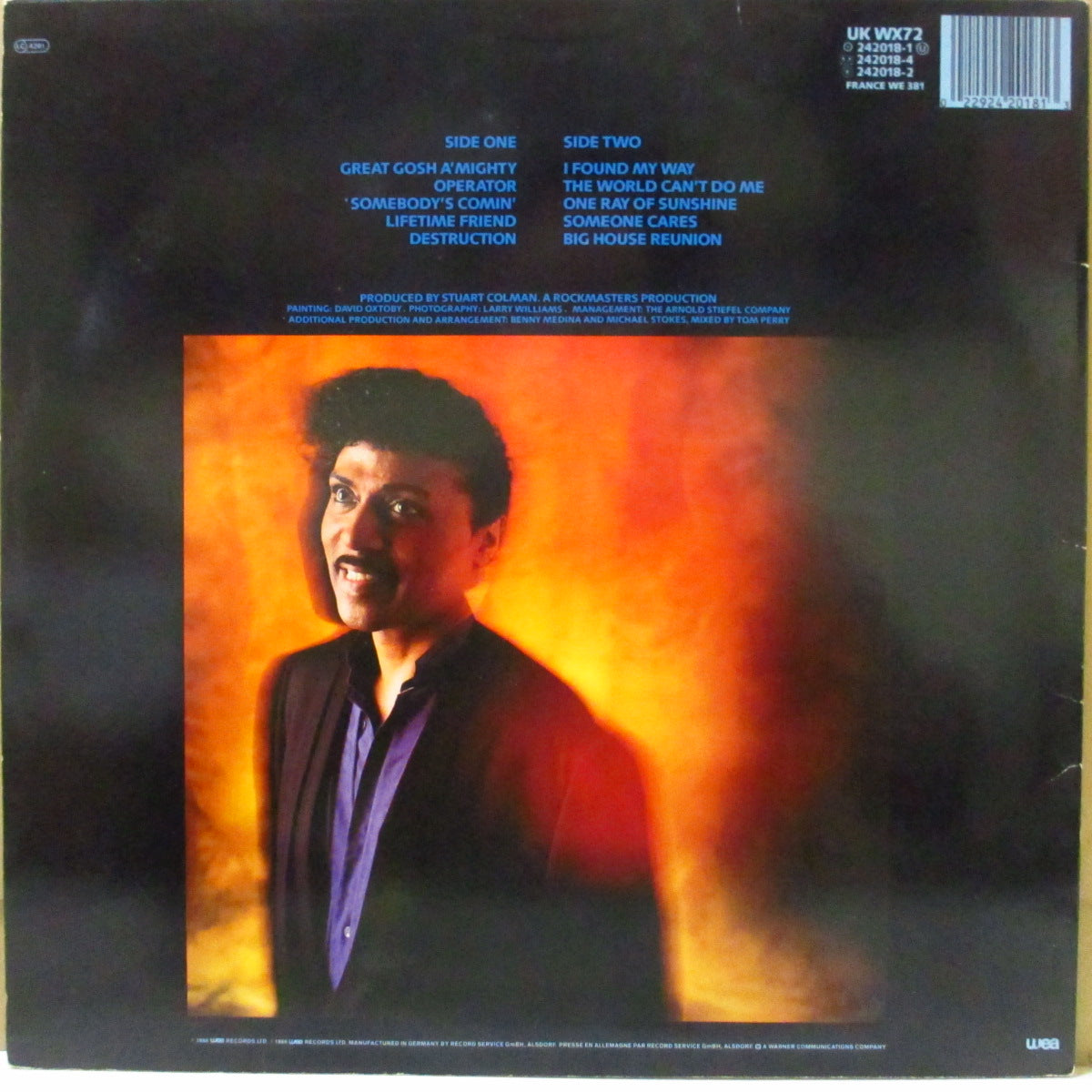 LITTLE RICHARD (リトル・リチャード) - Lifetime Friend (EU '86 オリジナル LP)'86年54歳時ロンドン録音再復活作!