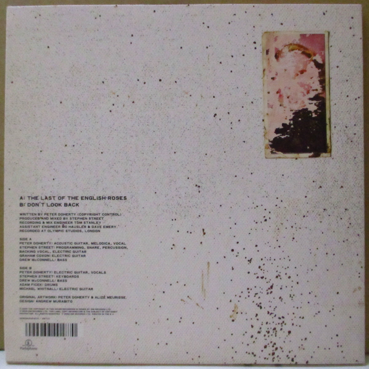 PETER DOHERTY (ピーター・ドハーティ) - The Last Of The English Roses (UK-EU '09 オリジナル 7インチ+光沢固紙ジャケ, 固紙インナー)