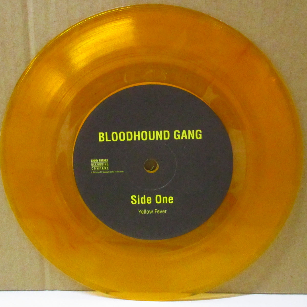 BLOODHOUND GANG (ブラッドハウンド・ギャング) - One Censored Beer Coaster (US '97 限定「クリアイエローヴァイナル」 7インチ+光沢固紙見開きジャケ)