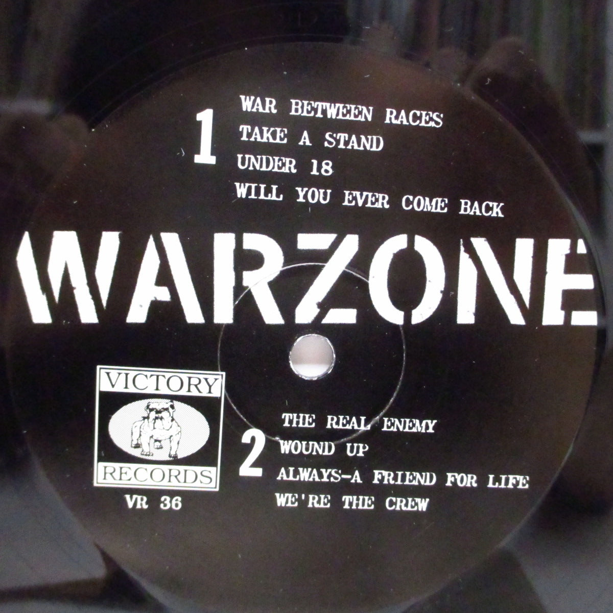 WARZONE (ウォーゾーン) - Lower East Side (US '96 オリジナル「黒盤」10") ファーストEPの'96年再録音バージョン !
