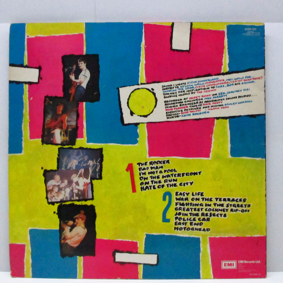 COCKNEY REJECTS (コックニー・リジェクツ) - Greatest Hits Vol.3 (UK オリジナル LP) '81年、アビーロード・スタジオ録音ライブ !