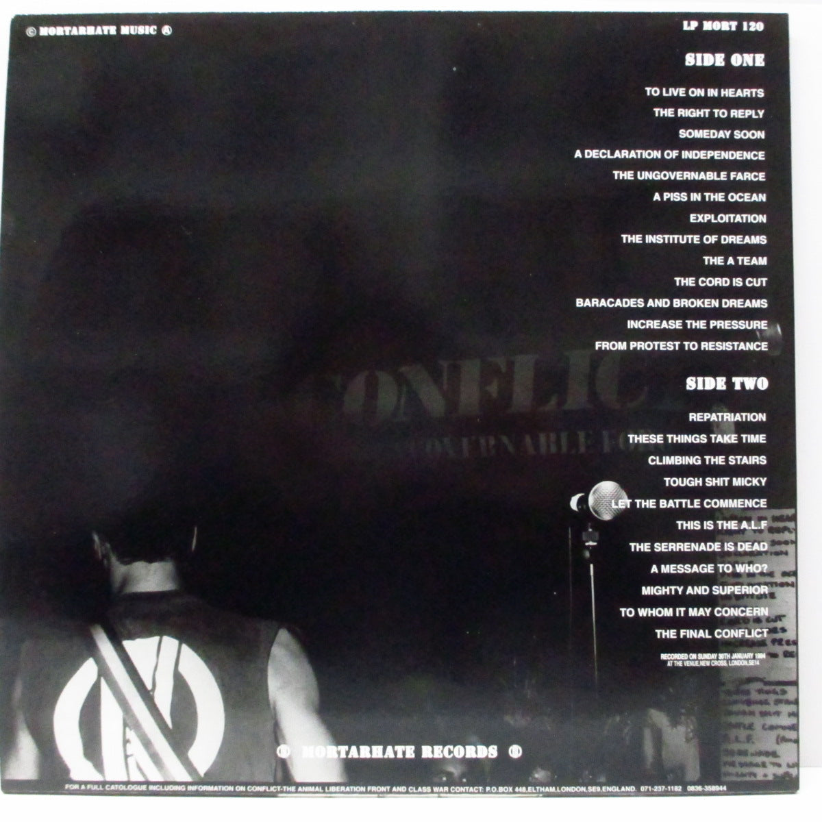 CONFLICT (コンフリクト) - In The Venue (UK オリジナル LP) '94年ライブ!
