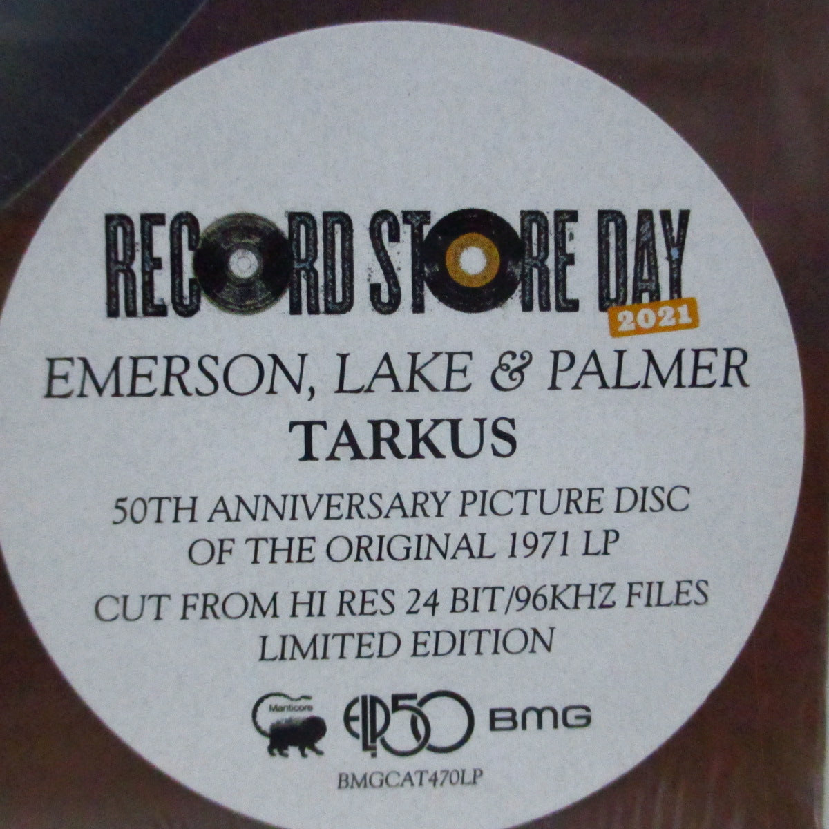 EMERSON, LAKE & PALMER (エマーソン、レイク&パーマー) - Tarkus (Worldwide「RSD 2021」3,500枚限定再発ピクチャー LP「廃盤 New」 ) '71年セカンドアルバム!
