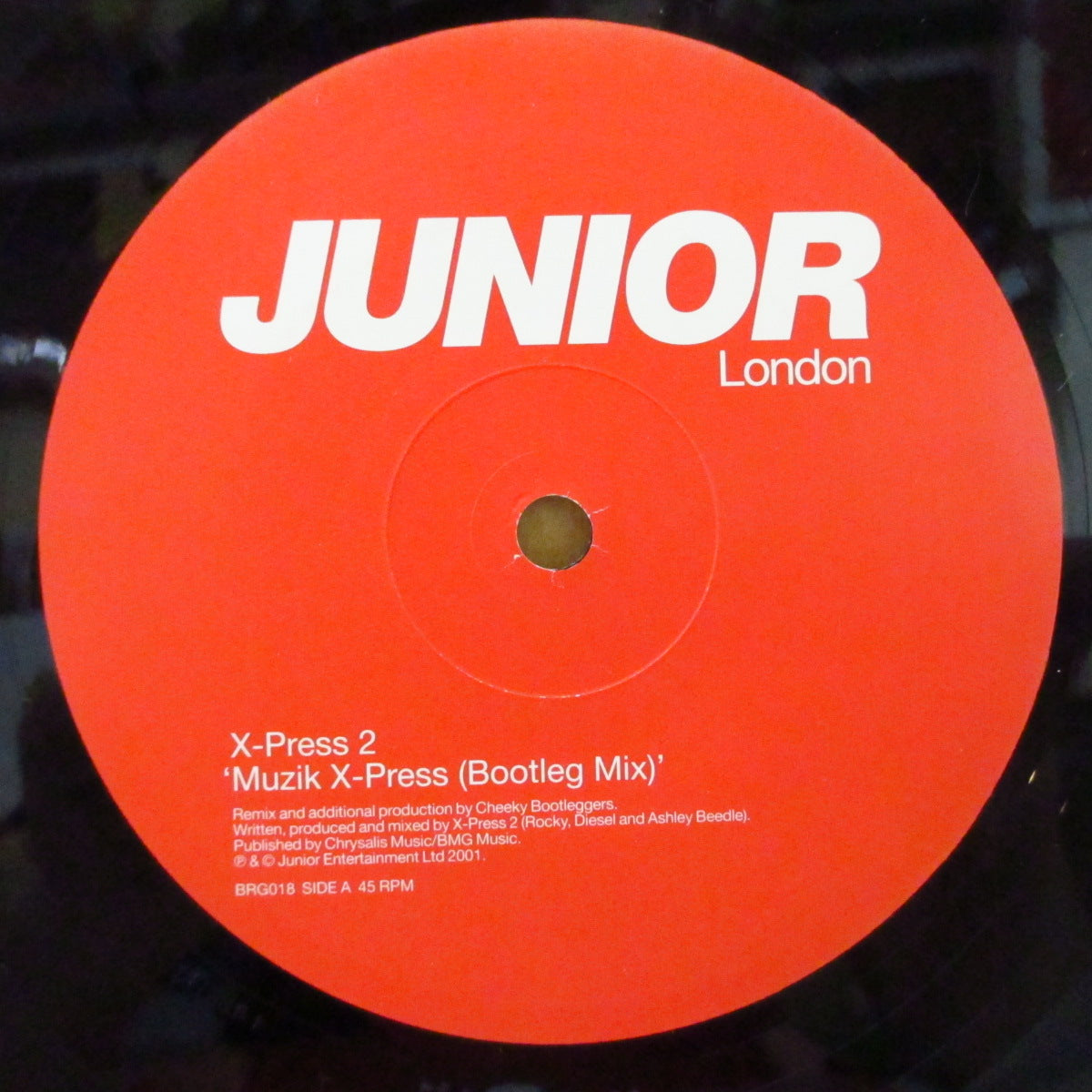 X-PRESS 2 (エクスプレス2) - Muzik X-Press (UK (01 再発 12インチ/レアステッカー付きダイカットスリーブ) '01年シングル