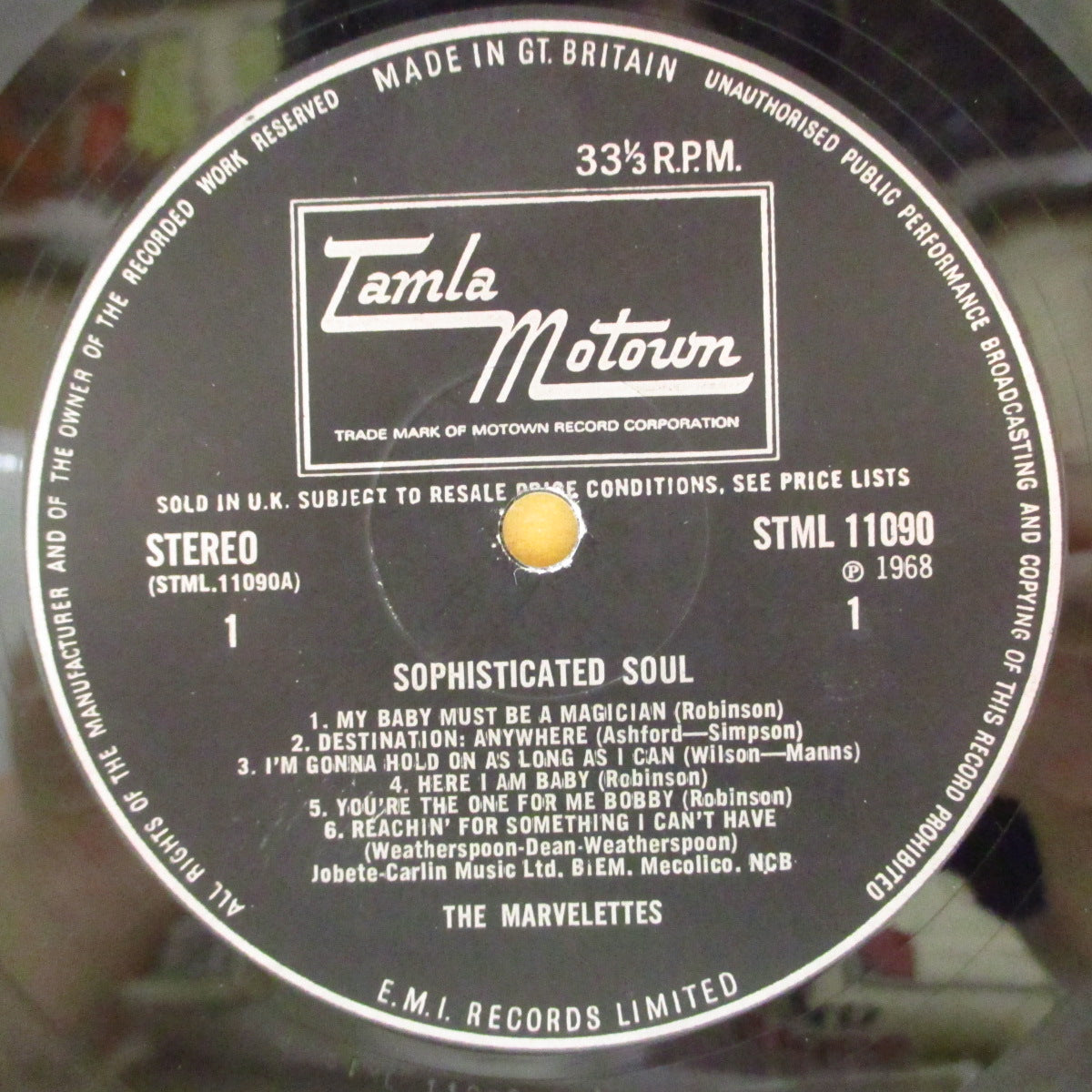 MARVELETTES, THE (ザ・マーヴェレッツ) - Sophisticated Soul (UK '68 オリジナル・ステレオ LP/表面コーティング折り返しジャケ) 踊れるノーザン満載8作目!