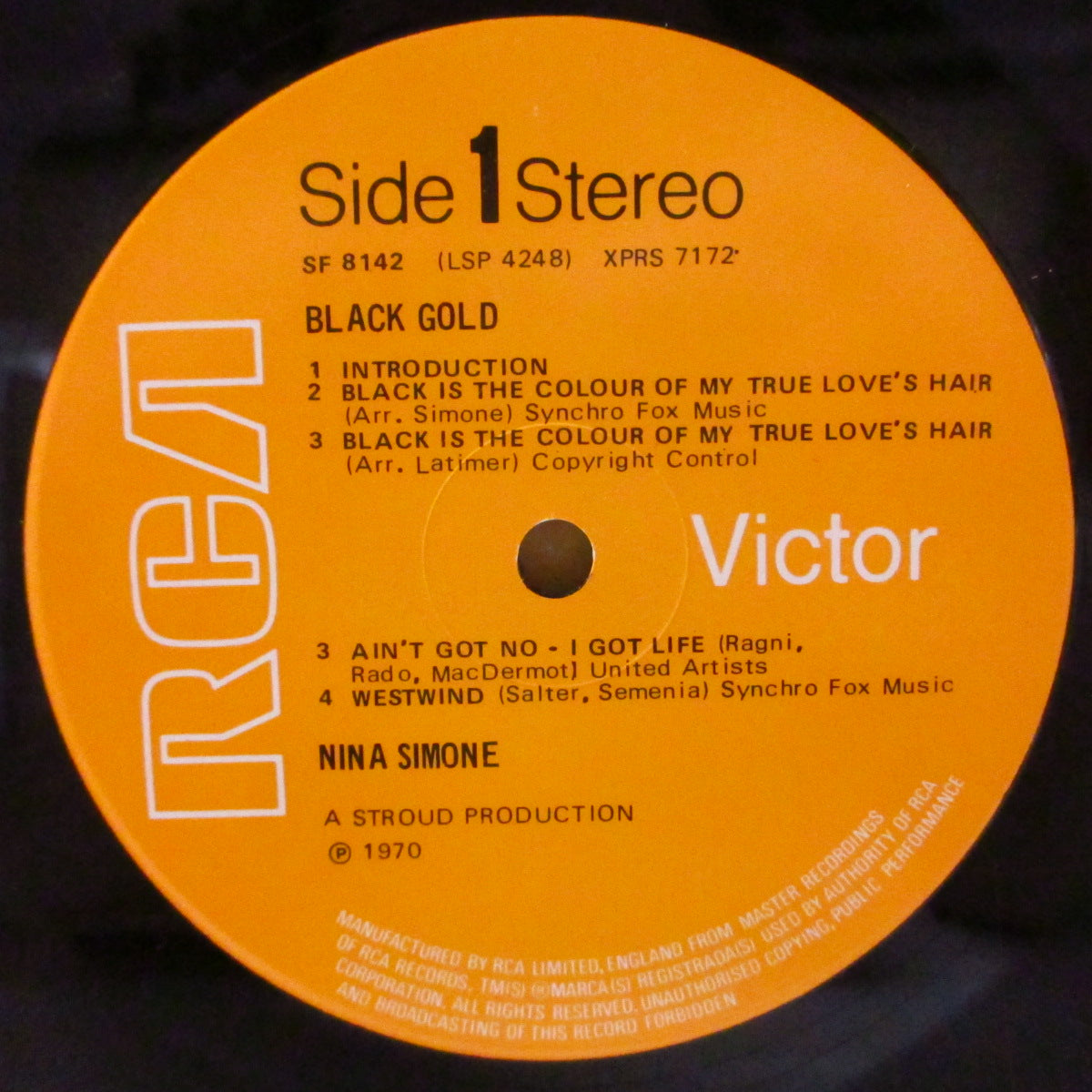 NINA SIMONE (ニーナ・シモン) - Black Gold (UK '71 オリジナル・ステレオ LP) 名作 N.Y.ライブ!
