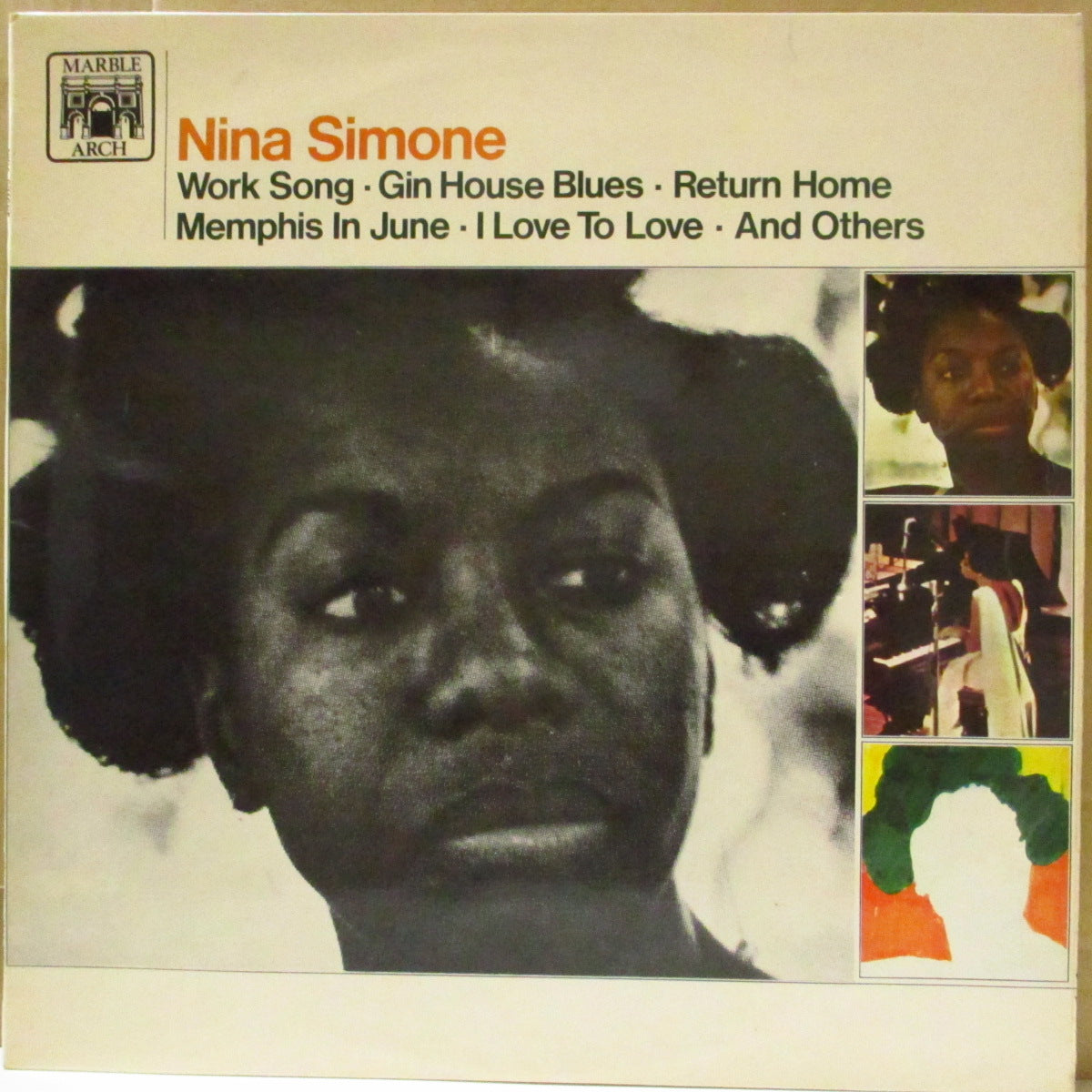 NINA SIMONE (ニーナ・シモン) - Nina Simone (UK '69 オリジナル・モノラル LP/表面コーティング折り返しジャケ) '59〜'63年Colpix社期の英国独自コンピ