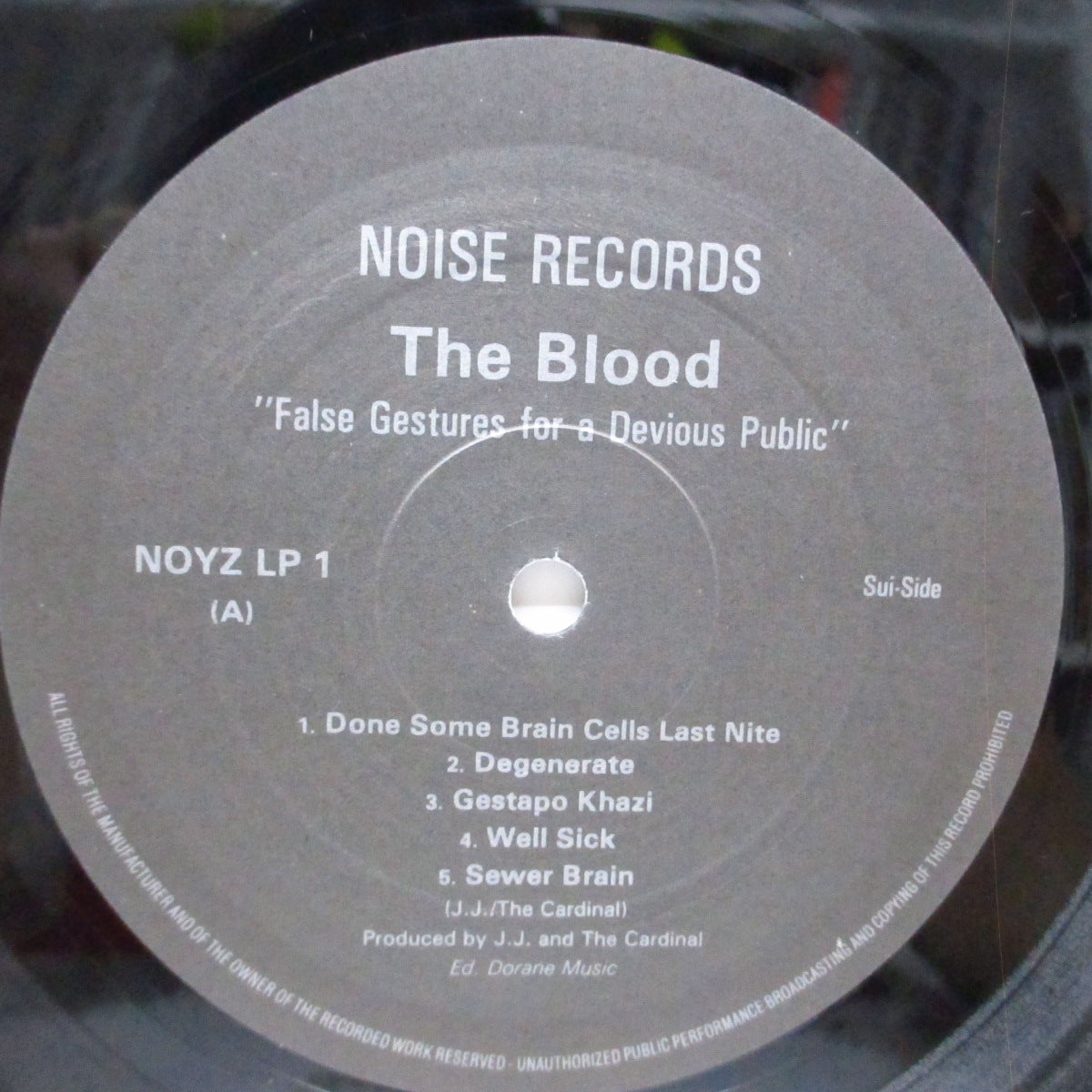 BLOOD, THE (ザ ・ブラッド) - False Gestures For A Devious Public (UK オリジナル LP+インナー/両面コーティングジャケ)