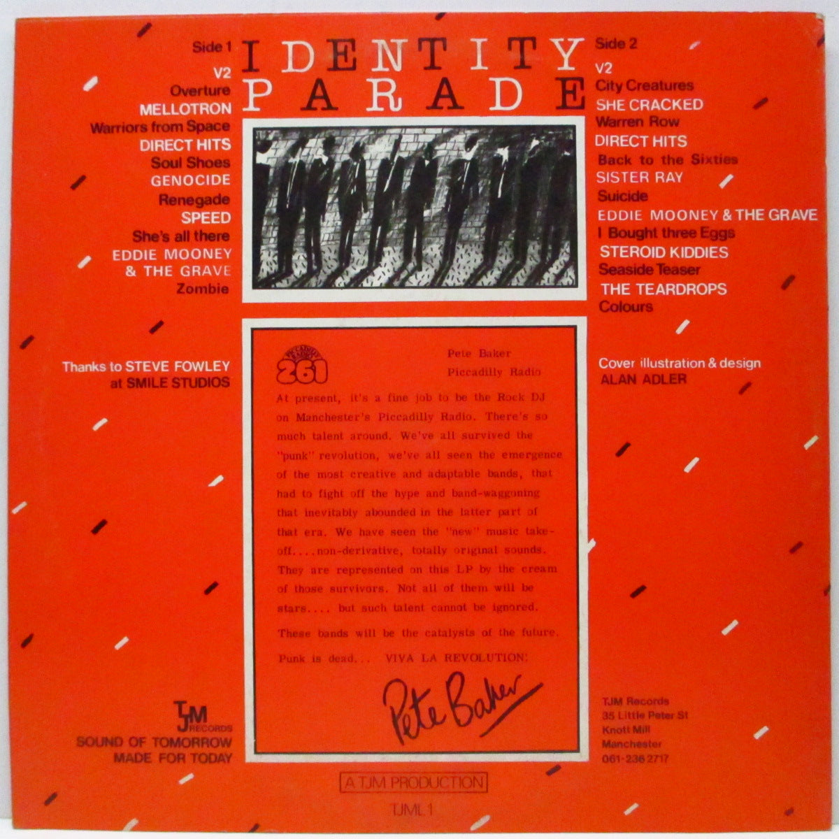 V.A. ('80年マンチェスター周辺ンク〜ニューウェーヴ・コンピ) - Identity Parade (UK オリジナル LP)