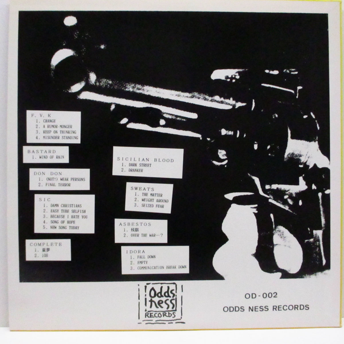 V.A. (レイト80's 関東ハードコア・コンピ!) - Go Ahead Make My Day - Smashing Odds Ness 2 (Japan '89 オリジナル LP+インサート)