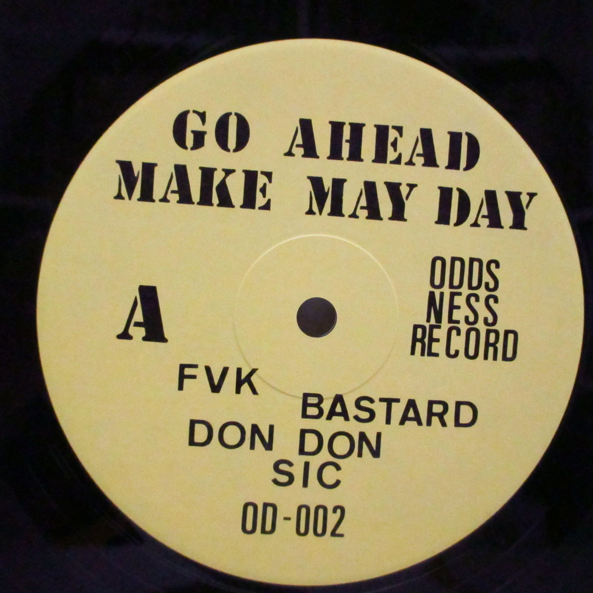 V.A. (レイト80's 関東ハードコア・コンピ!) - Go Ahead Make My Day - Smashing Odds Ness 2 (Japan '89 オリジナル LP+インサート)