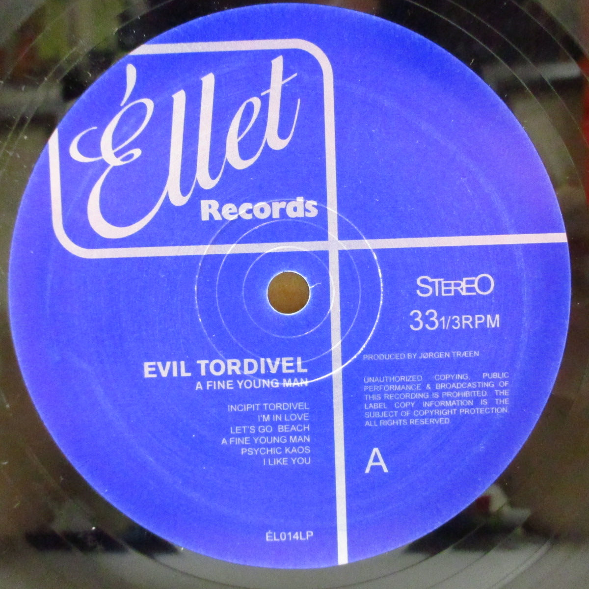 EVIL TORDIVEL (イーヴル・トーディヴェル) - A Fine Young Man (Norway '04 オリジナル LP+固紙インナー/レアステッカー付き光沢ジャケ) 1stアルバム