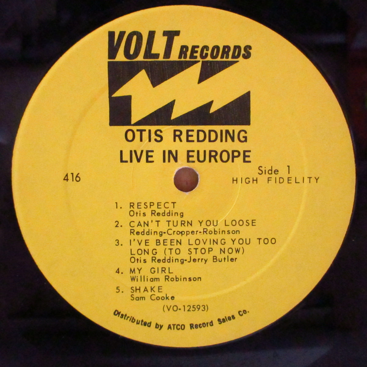 OTIS REDDING (オーティス・レディング) - Live In Europe (US '67 オリジナル・モノラル LP) 生前唯一のライブ盤