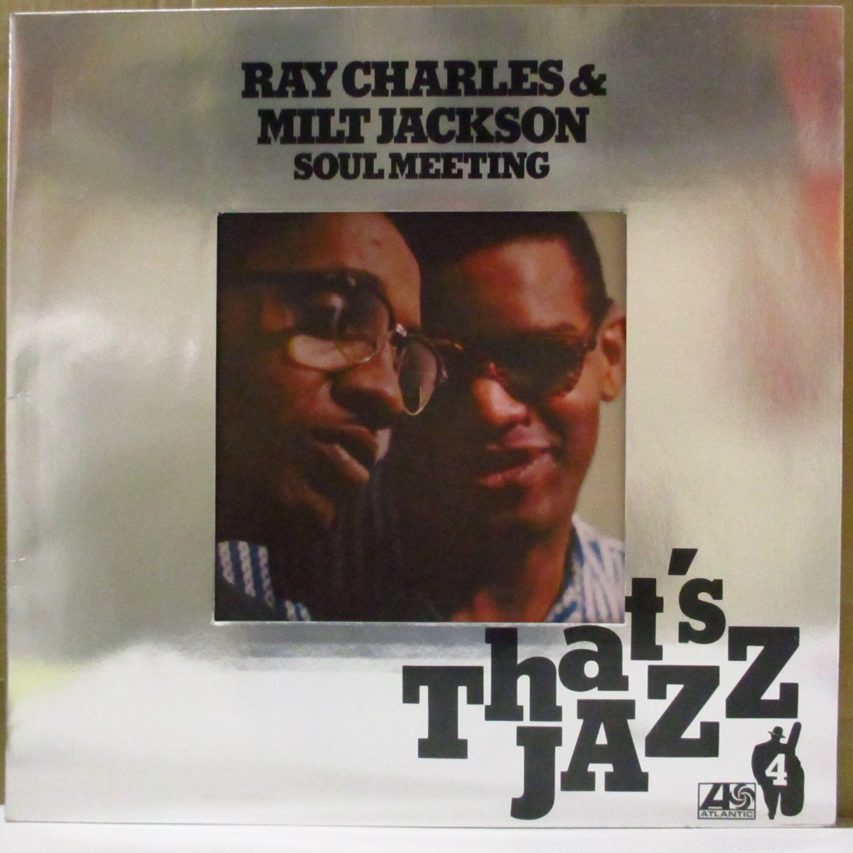 RAY CHARLES & MILT JACKSON (レイ・チャールズ & ミルト・ジャクソン) - Soul Meeting (ドイツ '76 再発ステレオ LP/窓くりぬきの光沢見開き銀色ジャケ) '58年録音共演アルバム!